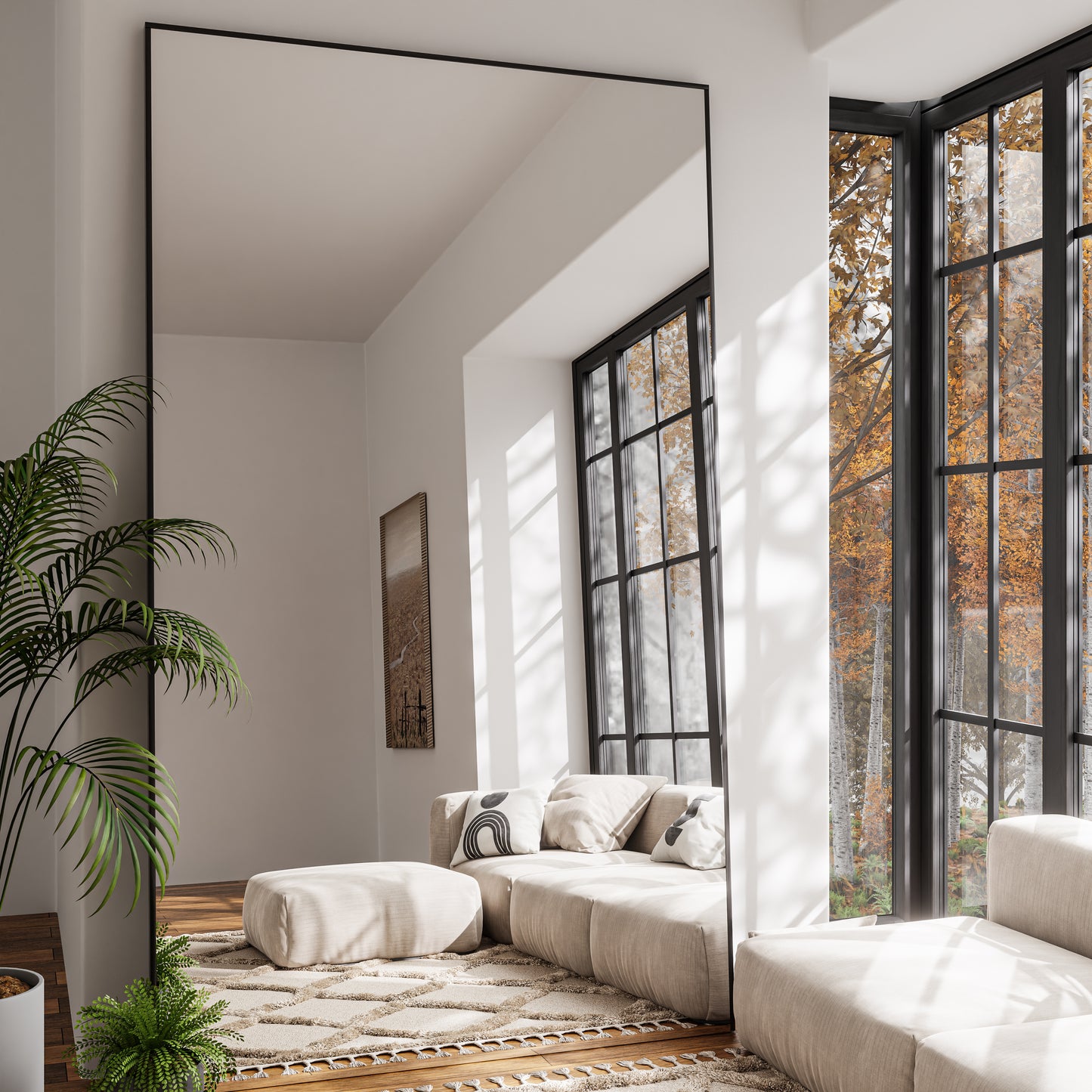 Fitcleer 71×47 Inch Wall Glassless Mirror