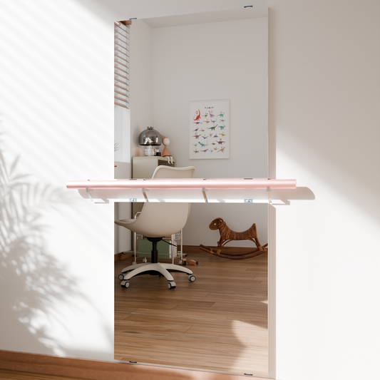 Fitcleer 2-Pack 24×24 Inch Seamless Wall Glassless Mirrors