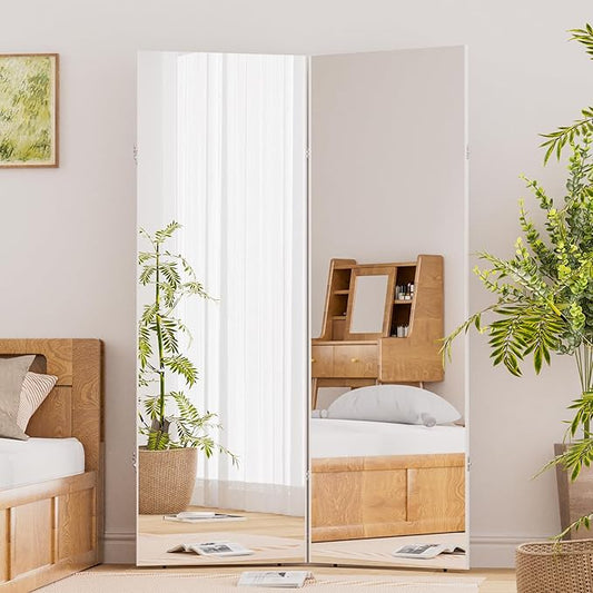 Fitcleer 71x48 Inch Foldable Glassless Mirror