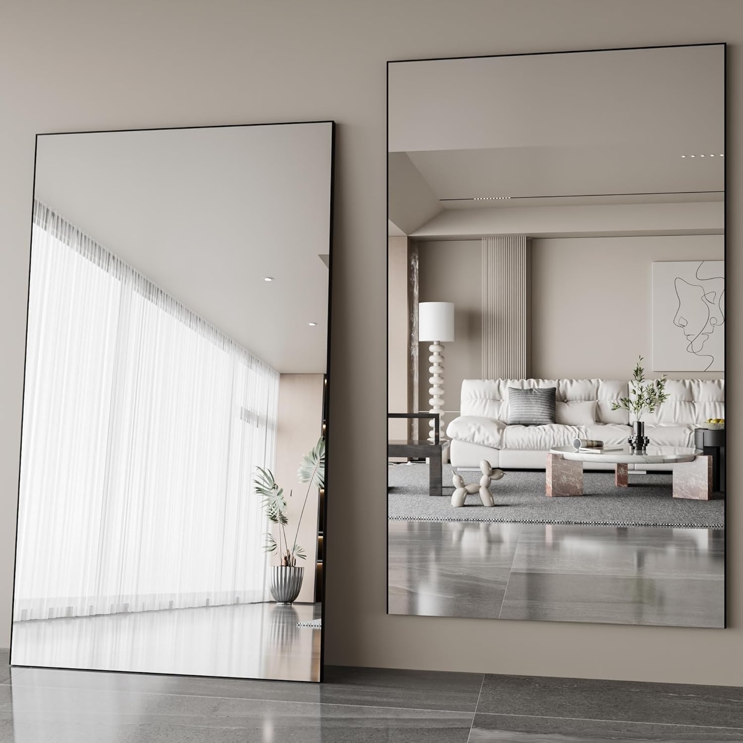 Fitcleer 71 x 39 inch glassless floor mirror